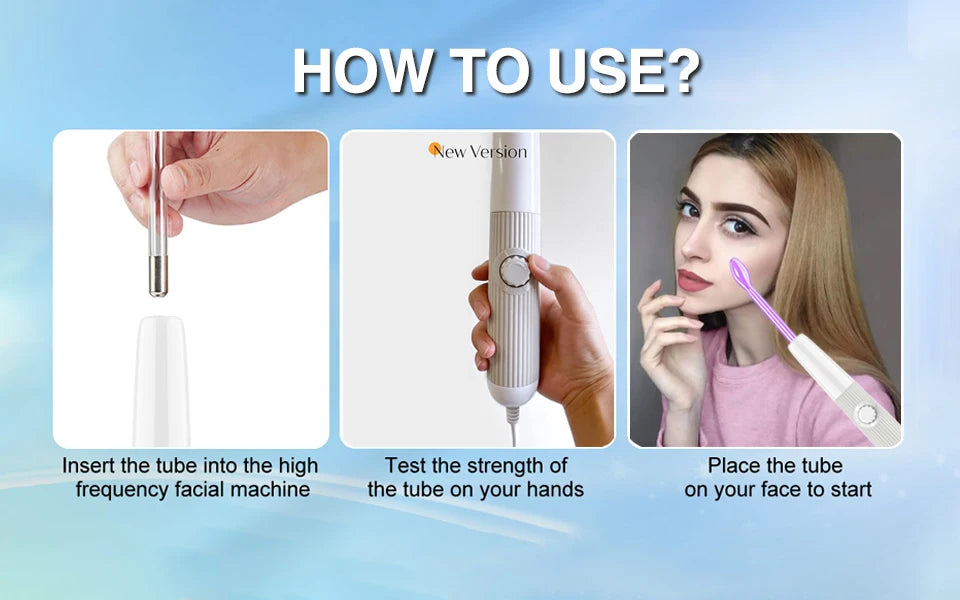 High Frequency Facial Machine with 6 Wands