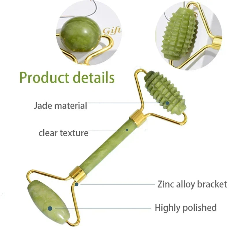Jade Face Roller & Gua Sha