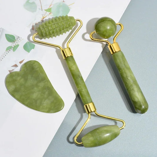 Jade Face Roller & Gua Sha