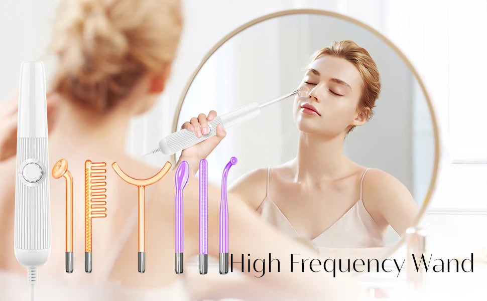 High Frequency Facial Machine with 6 Wands