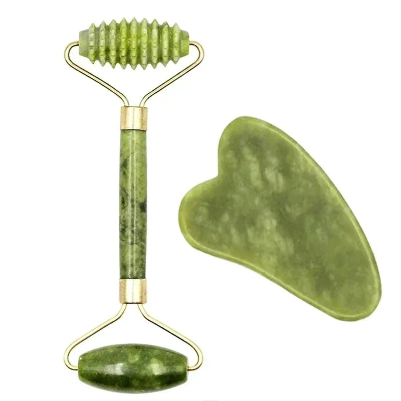 Jade Face Roller & Gua Sha