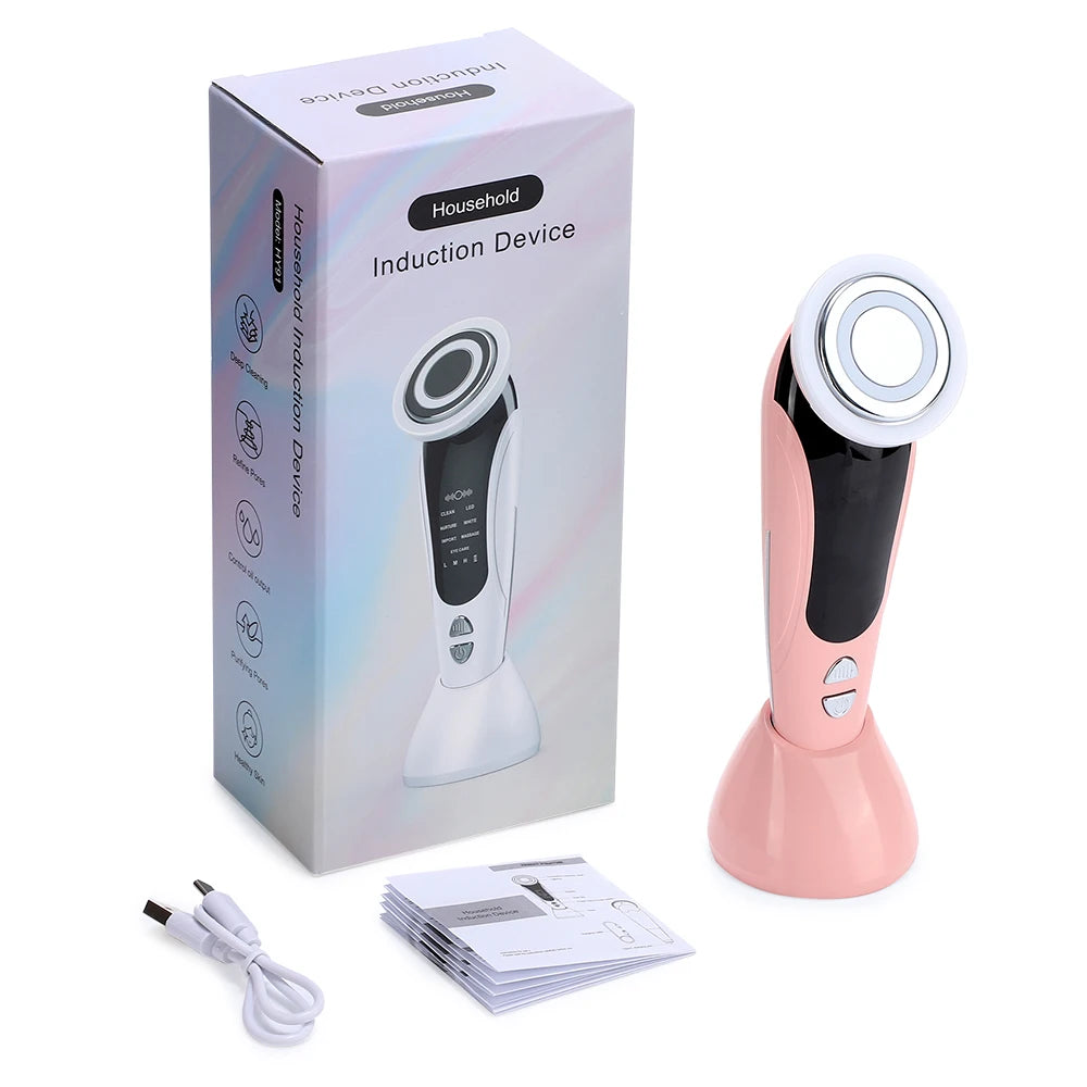 EMS Facial Massager with LED Light Therapy